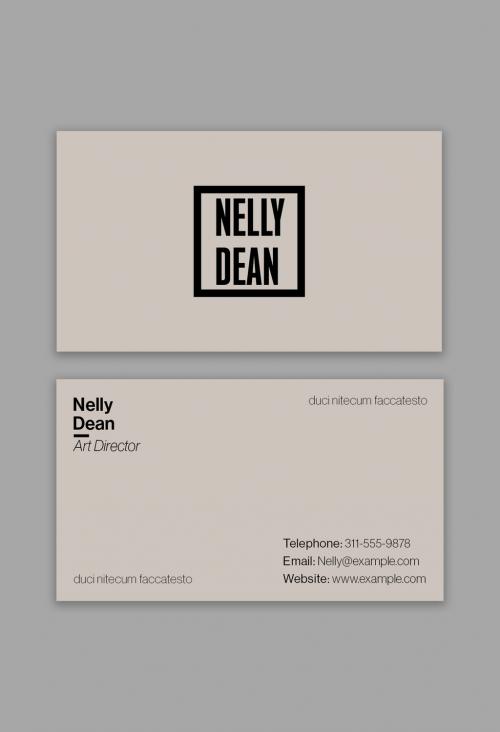 Minimal Business Card Layout