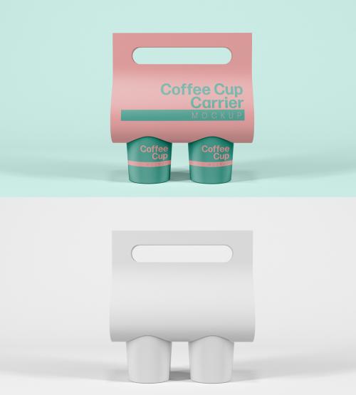 Coffee Cup Holder Mockup