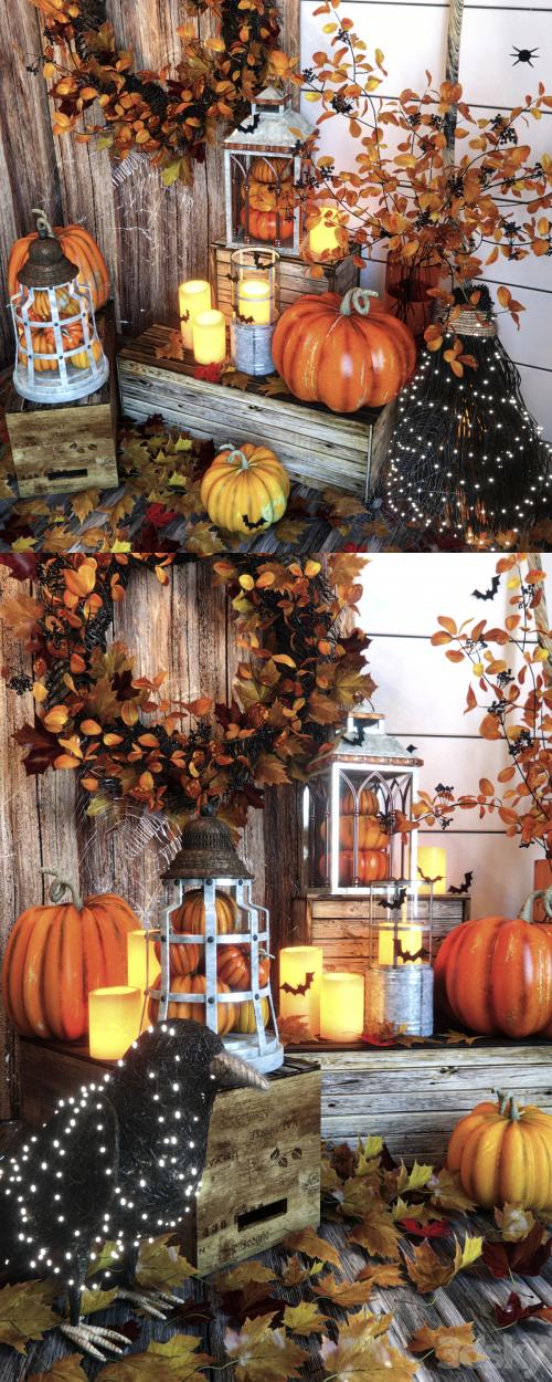 Halloween decor set