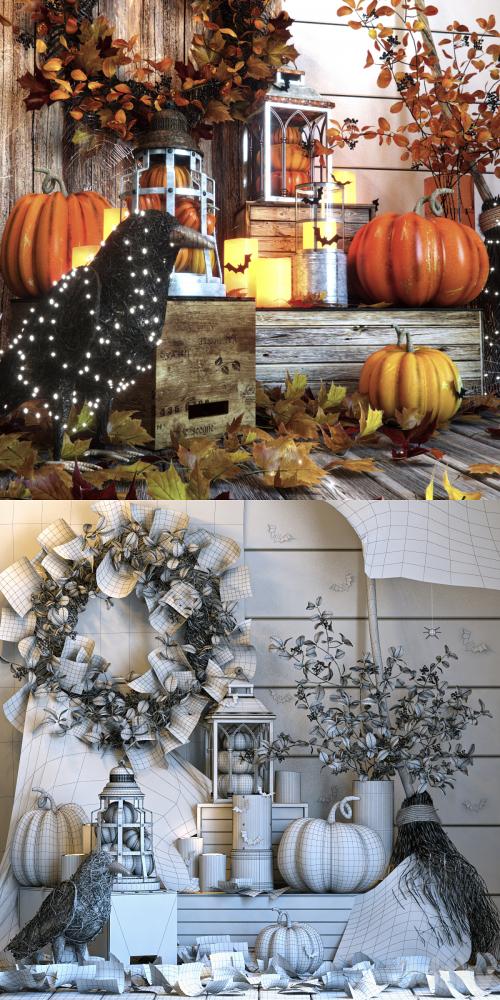 Halloween decor set