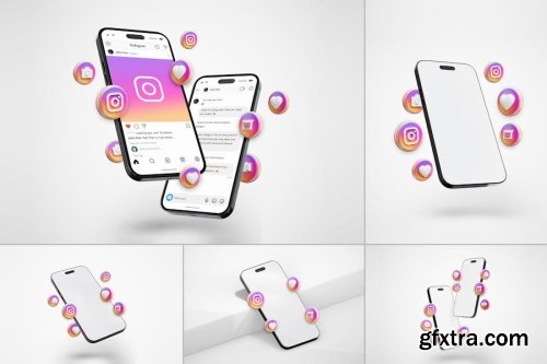 Instagram Mockup Collections 12xPSD