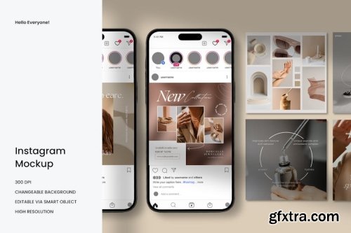 Instagram Mockup Collections 12xPSD