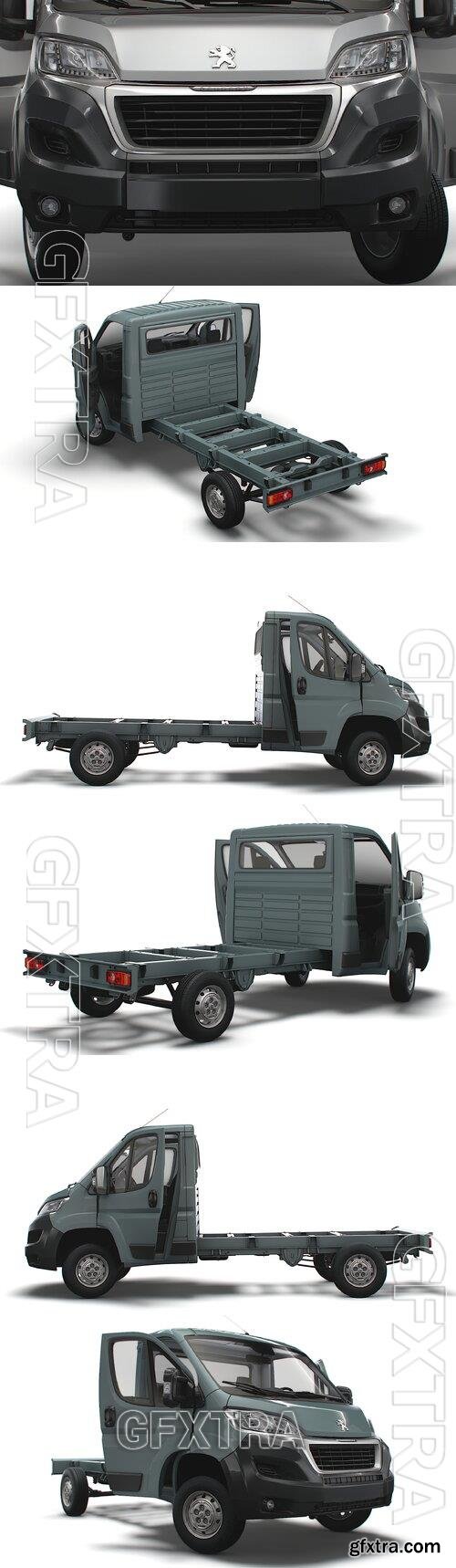 Peugeot Boxer Chassis Truck SCab 3450WB HQInterior 2023 Model