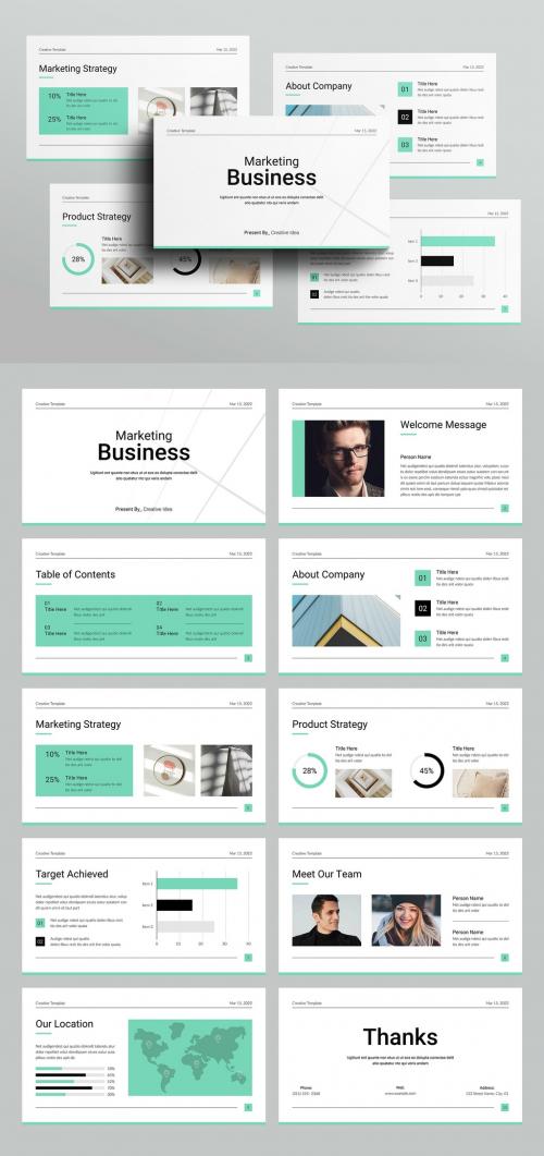 Marketing Business Presentation Layout