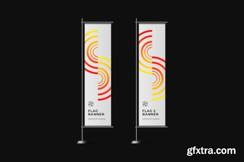 Roll Up Banner Mockup Collections 14xPSD