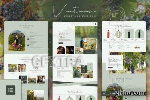 Vintneri - Wine Shop & Winery Elementor Pro Template Kit 51830090