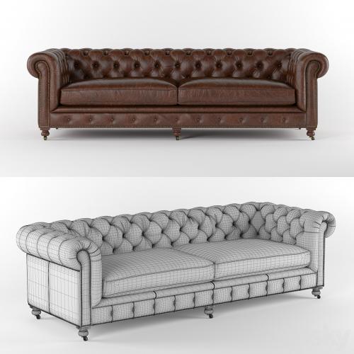 Kensington Leather Sofa Restoration Hardware