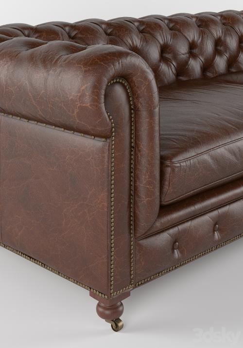 Kensington Leather Sofa Restoration Hardware