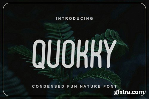 Quokky Condensed Fun Nature Font CGJNYBL