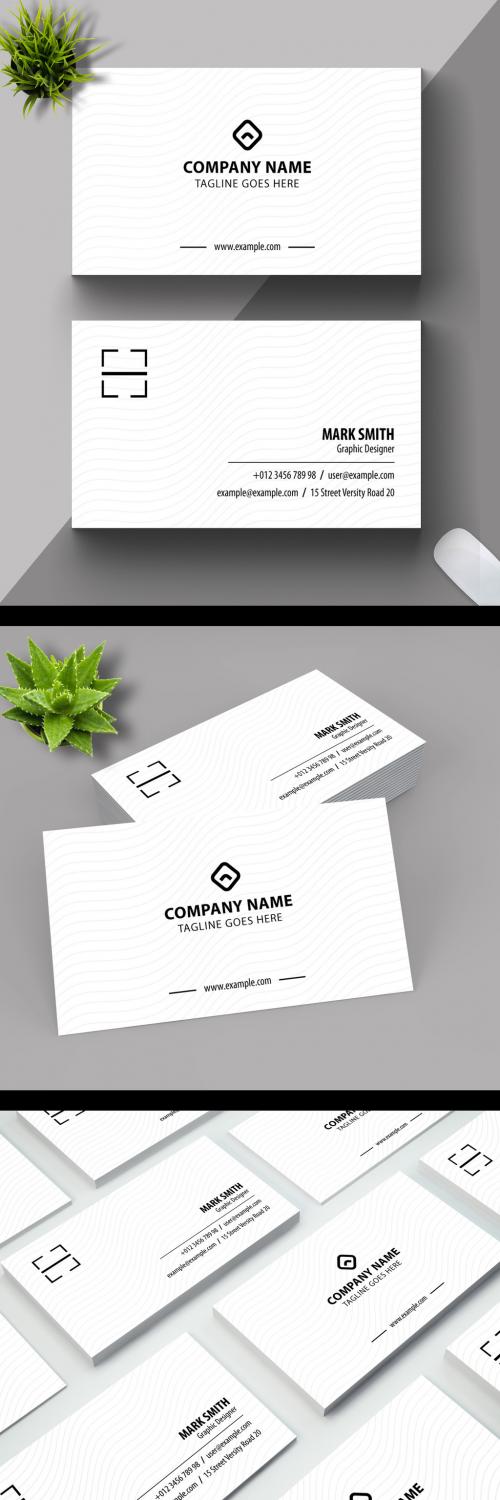 White Minimal Business Card