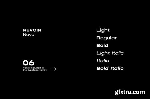 REVOIR - Modern Display / Techno Font Family QJBSJP5