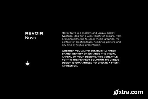 REVOIR - Modern Display / Techno Font Family QJBSJP5