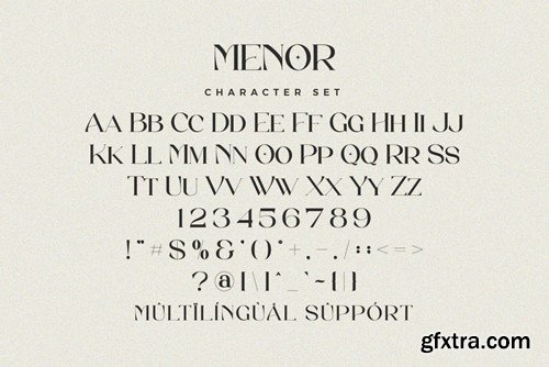 Menor - Stylish Ligature Font 76VD45F