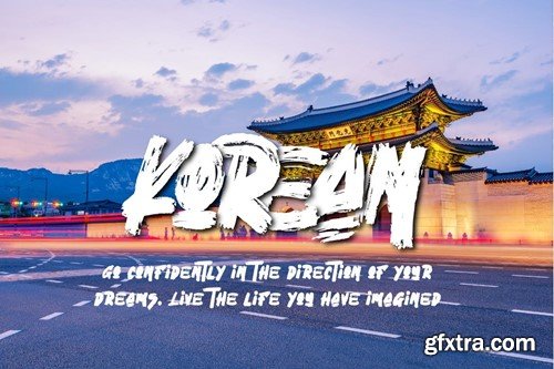 Larthez - Korean Brush Font YCKGVTW