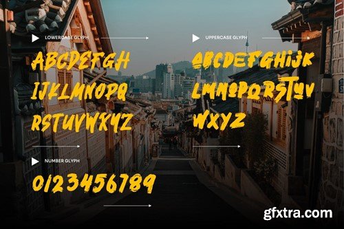 Larthez - Korean Brush Font YCKGVTW