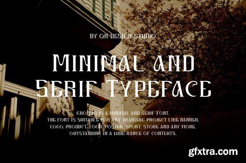 Gromaq - Minimal & Serif Typeface Font URDLAFX