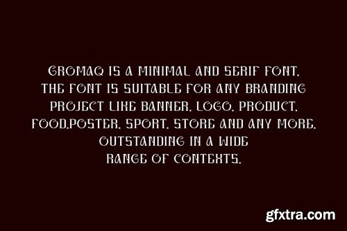 Gromaq - Minimal & Serif Typeface Font URDLAFX