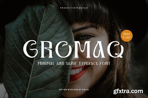 Gromaq - Minimal & Serif Typeface Font URDLAFX