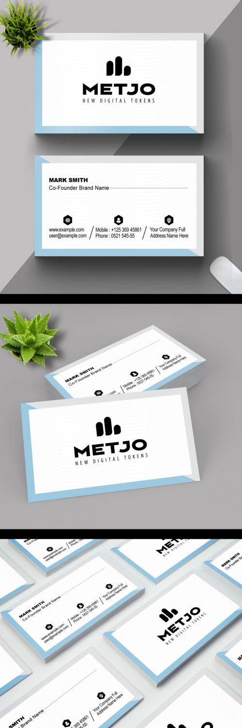 White Minimal Business Card Design