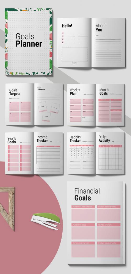 Goals Planner Worksheet Layout