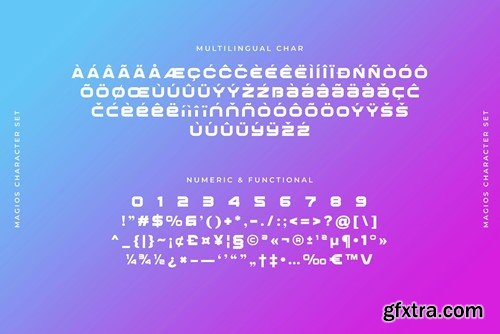 Magios Ultimate Futuristic Font FALDSA4