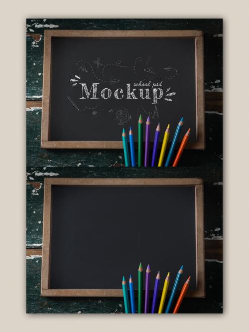 School Chalkboard Mockup