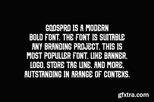 Goospro - Thick & Sport Font D5JYNDL