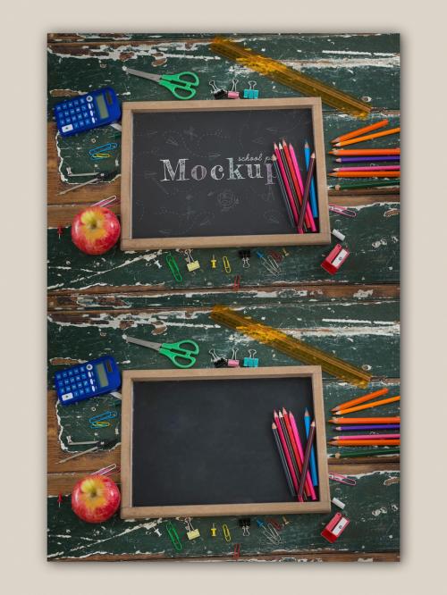 School Chalkboard Mockup