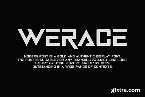 Werace Font XX8AHYT