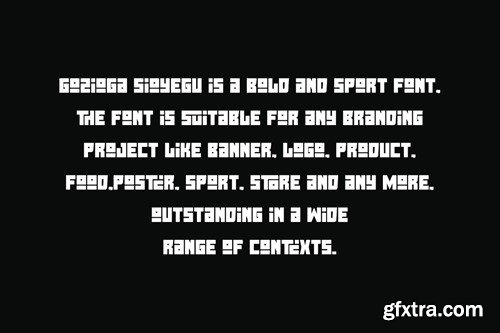 Gozioga Sioyegu - Condensed & Sport Font MK6YGM3