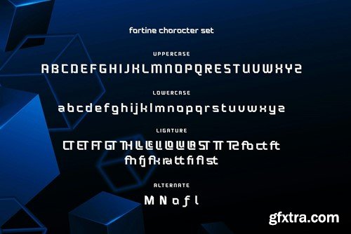 Fortine Futuristic Font M899BVB