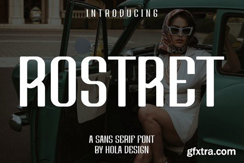 Rostret - Sans Serif & Luxury Font MQHWNJD