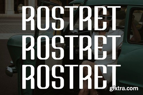 Rostret - Sans Serif & Luxury Font MQHWNJD