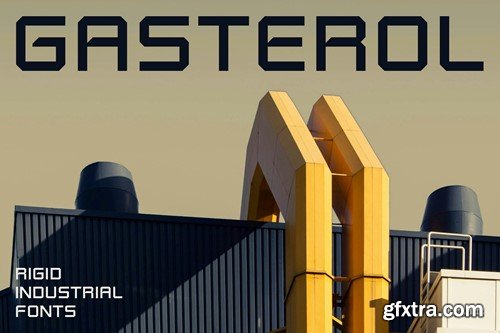 Gasterol - Industrial Steel Display Fonts VPV7PYZ