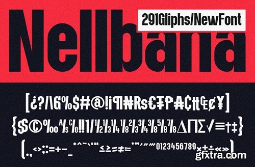 Nellbana - Modern Condensed Sans EU67Q88