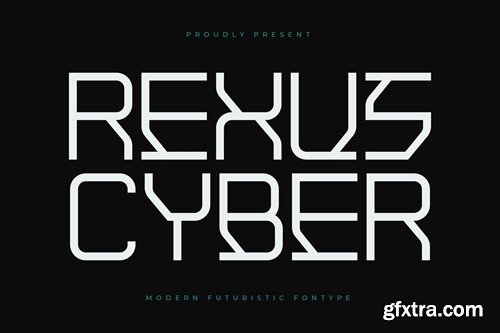 Rexus Cyber Modern Futuristic Fontype 49ECSPN