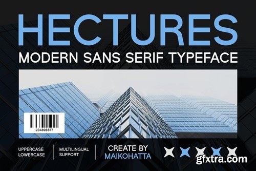 Hectures - Modern Sans Serif Typeface ZXAV9KW