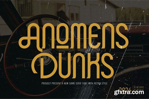 Anomens Dunk - Retro Sans Serif T43PV22