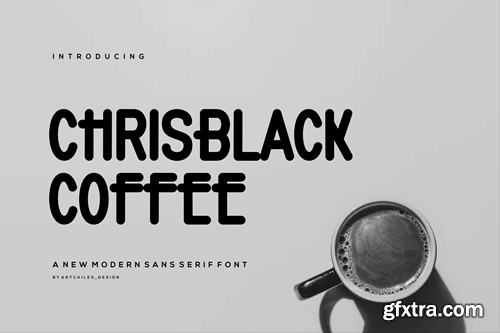 Chrisblack Coffee - Font 9CD24SA