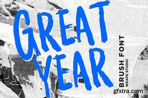 Greatyear - Brush Font EZYXXGU