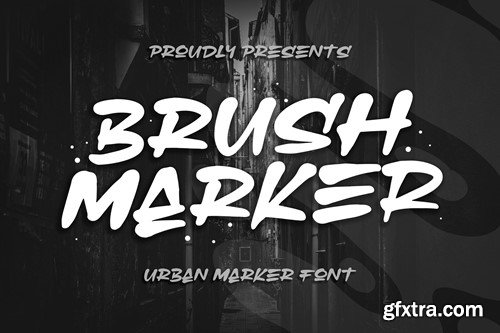 Brush Marker an Urban Marker Font MZHLUK9