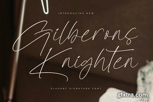 Gilberons Knighten Elegant Signature Script 94UETEM