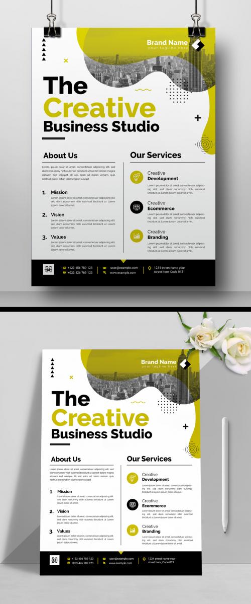 Green Corporate Flyer Layout