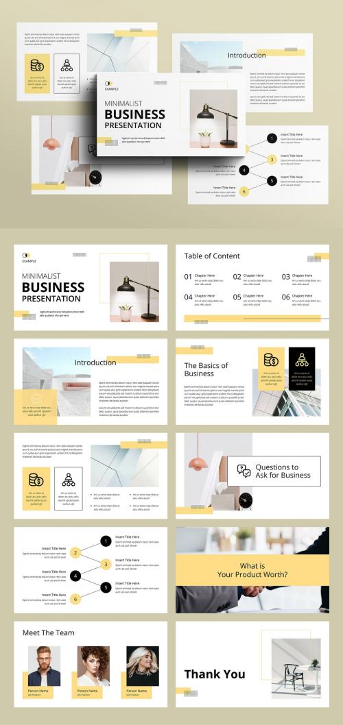 Minimalist Business Presentation Layout