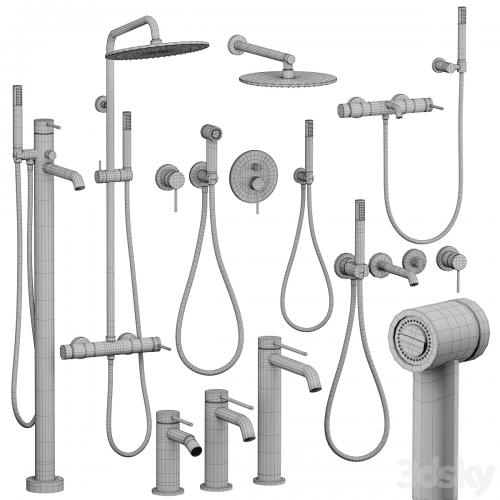 Gattoni Circle Two shower and faucet set