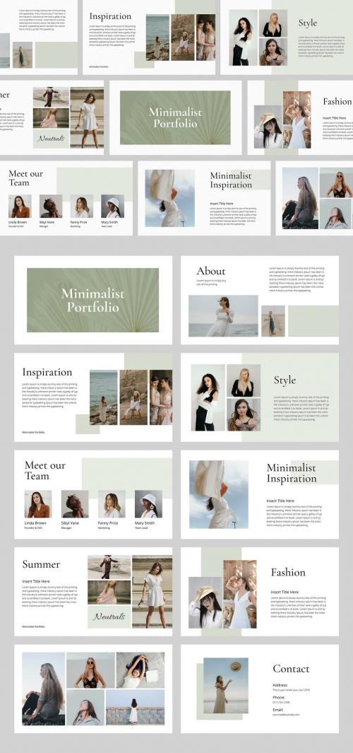 Minimalist Portfolio Presentation Layout