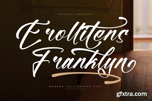 Erollitens Franklyn Modern Calligraphy Font Z3HLB96