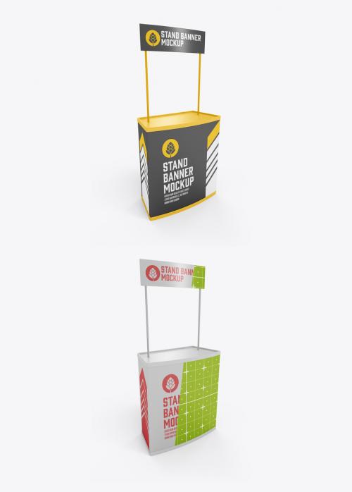 Promo Stand Banner Mockup