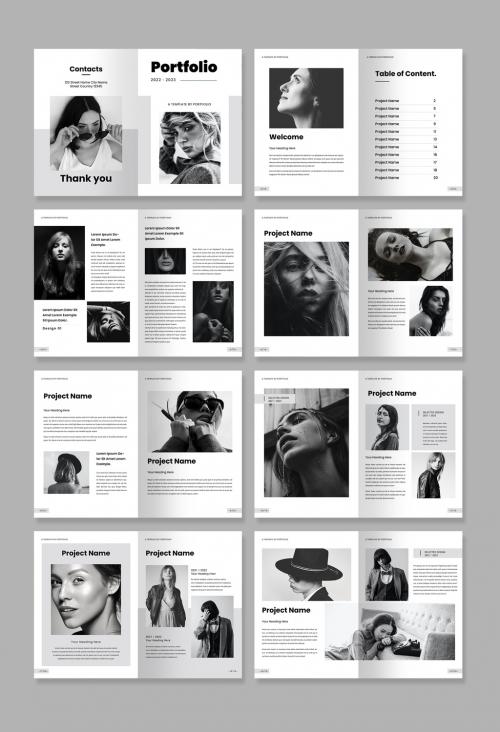 Black Portfolio Layout