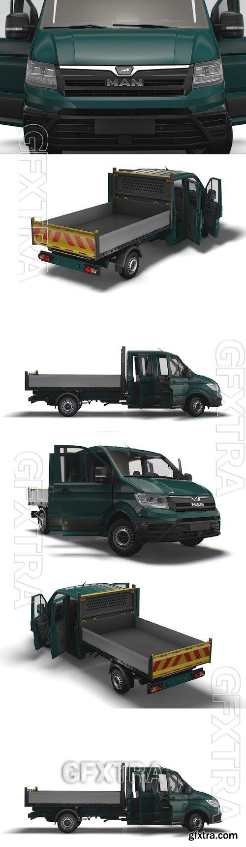 MAN TGE Double Cab Tipper HQ Interior 2023 Model